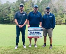 Tar Heel Basement Systems employees participate in the 2025 Cape Fear Council Golf Invitational