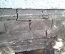 Cracks in brick foundation