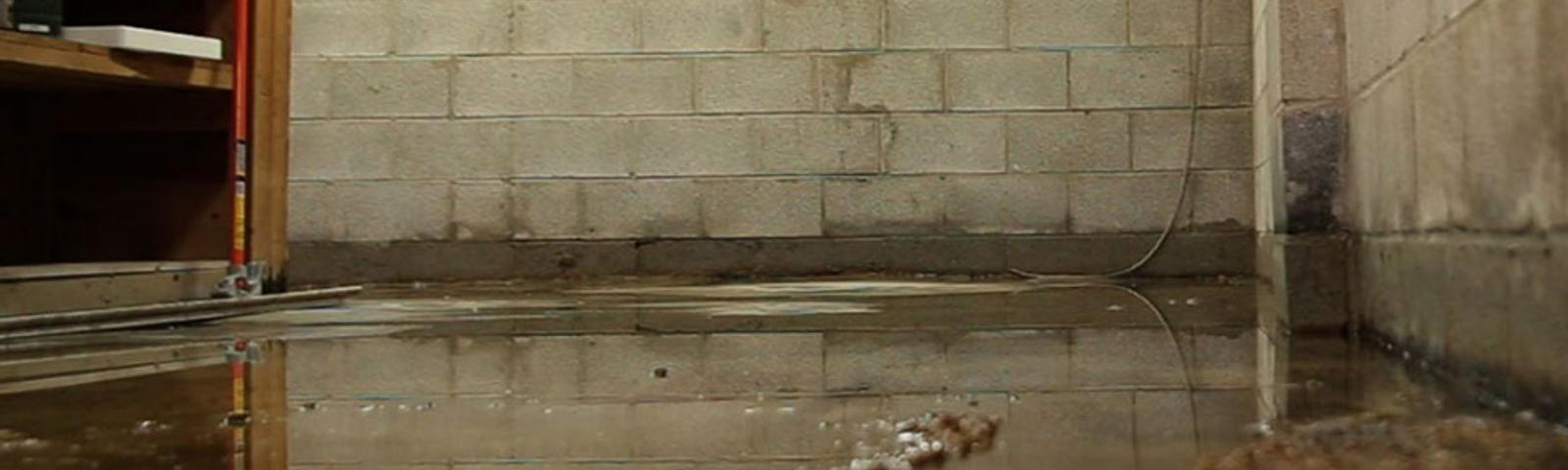 flooded basement interior