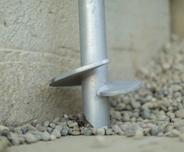 Helical Pier on concrete