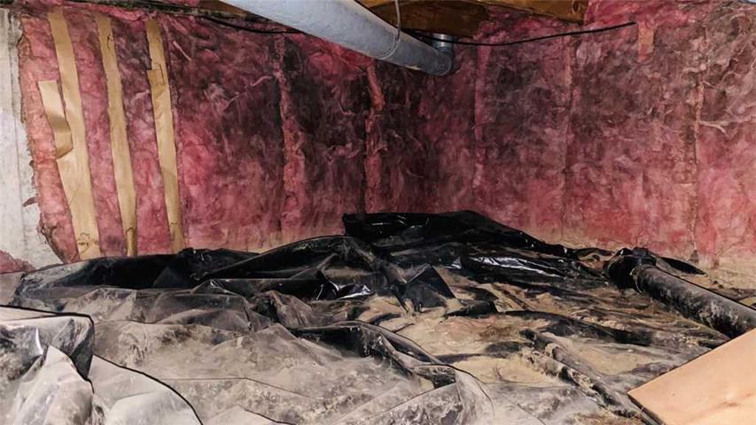 Bad Insulation in Crawl Space