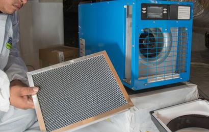 crew hold crawl space dehumidifier screen