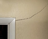corner crack from foundation settlement