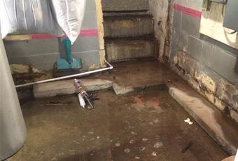 Flooded basement