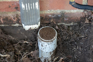 avoid clogged downspouts and gutters