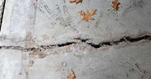driveway crack