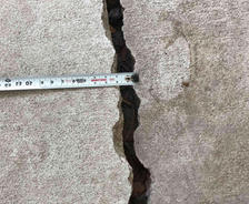 bump in concrete floor