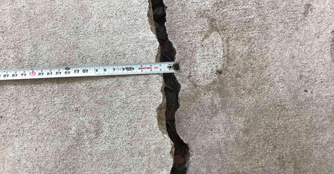 bump in concrete floor