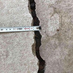 crack in concrete floor