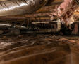 Wet crawl space