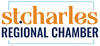 St. Charles Regional Chamber logo with orange and navy text.