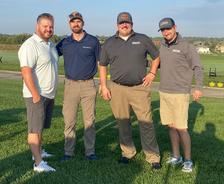 Foundation Recovery Systems teammates participating in the Drive Out Hunger Golf Tournament