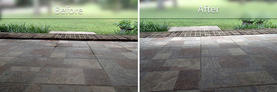 Porch before and after