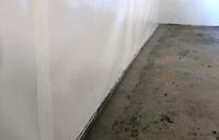 Wall seal installed in basement