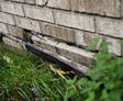 compromised brick foundation on home