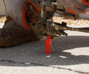 poly fill injection closeup