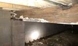 wood rot or mold on crawl space wooden supports
