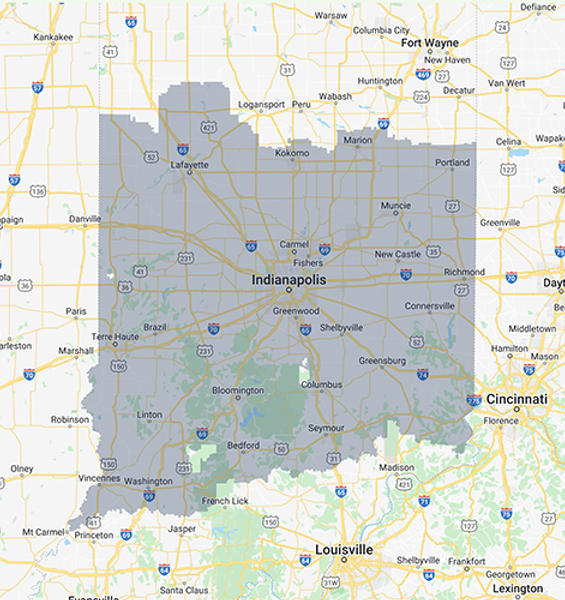 Indiana Foundation Service Map