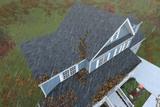 rain falling on a house