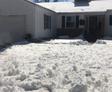 snow covered lawn