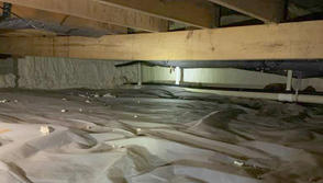 dirty crawlspace