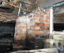 nasty flooded crawl space