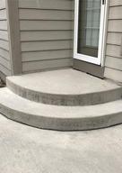 settling concrete steps