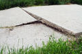 cracking, uneven concrete slabs