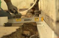 Basement Gutter with Level