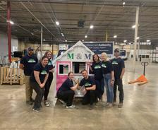 OBA and Habitat for Humanity volunteers.