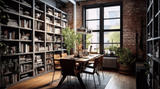 library in basement