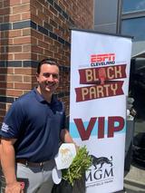 Ohio Basement Authority employee at the ESPN Cleveland Block Party