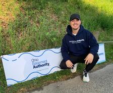 Ohio Basement Authority teammate at the 10th Annual Head for the Cure 5K