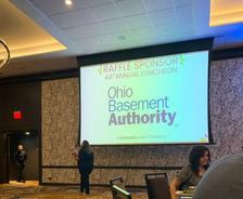 Ohio Basement Authority logo displayed at the Annual Providence House Luncheon