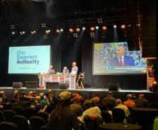 Ohio Basement Authority displayed at at the ESPN Draft Party 2026